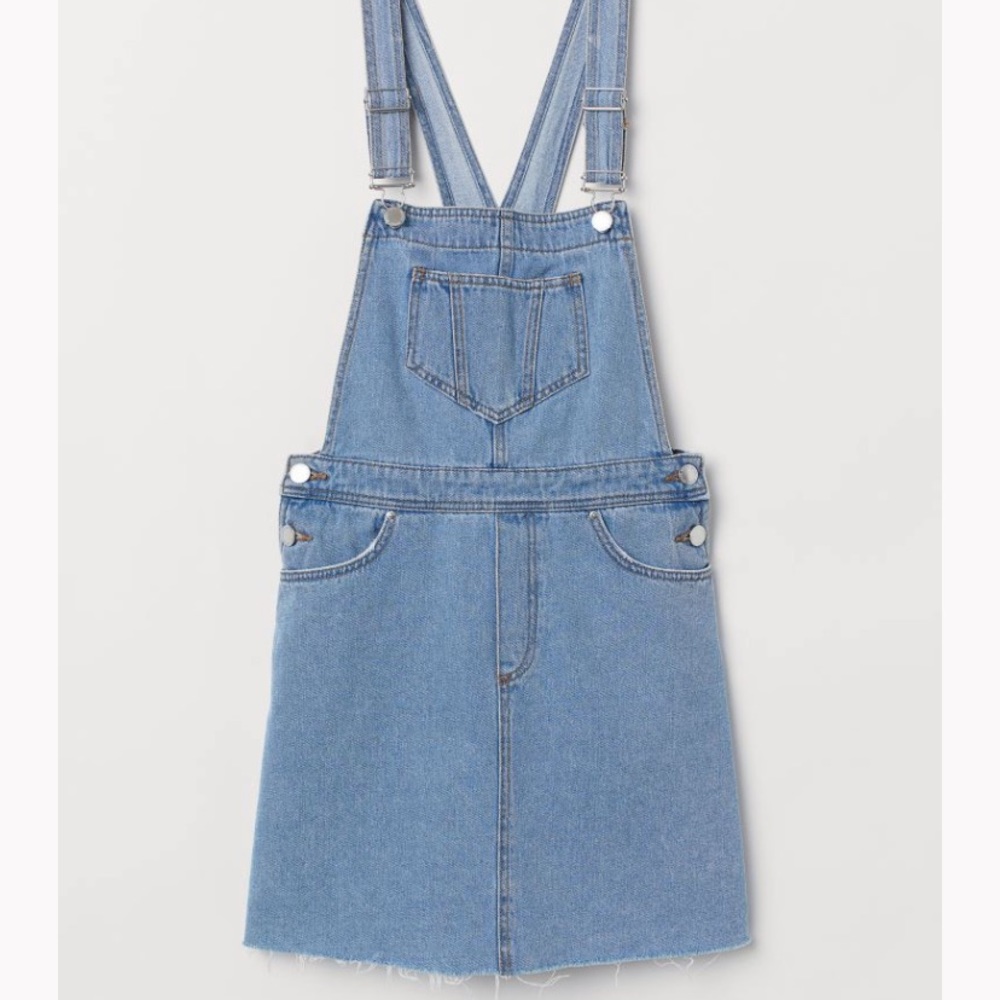 H&M Denim overall dress, size 2